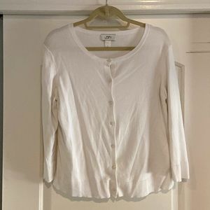 Ann Taylor loft, white cardigan